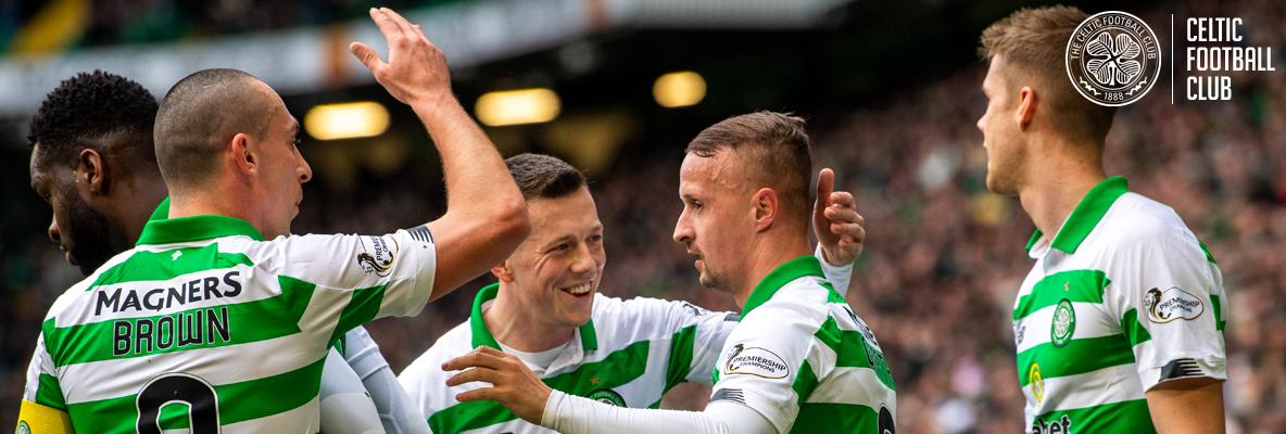 Griffiths hat-trick helps Celtic demolish Saints at Paradise