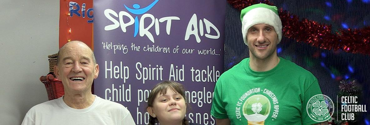 John Kennedy backs Appeal beneficiary Spirit Aid, with David Hayman