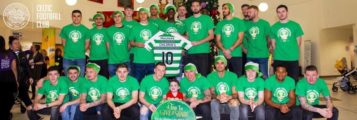 Celtic FC Foundation's £10k donation to Glasgow Children's Hospital