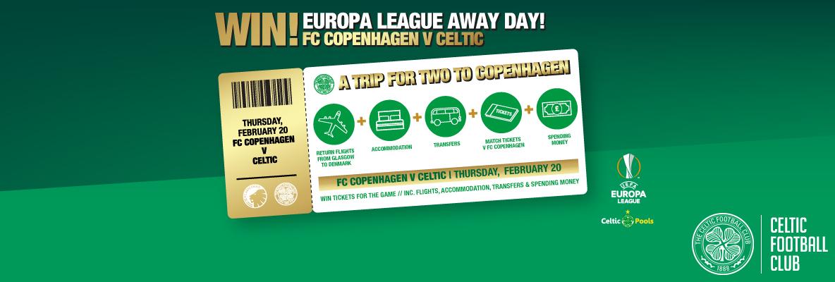 Win a Europa away trip for two for FC Copenhagen v Celtic