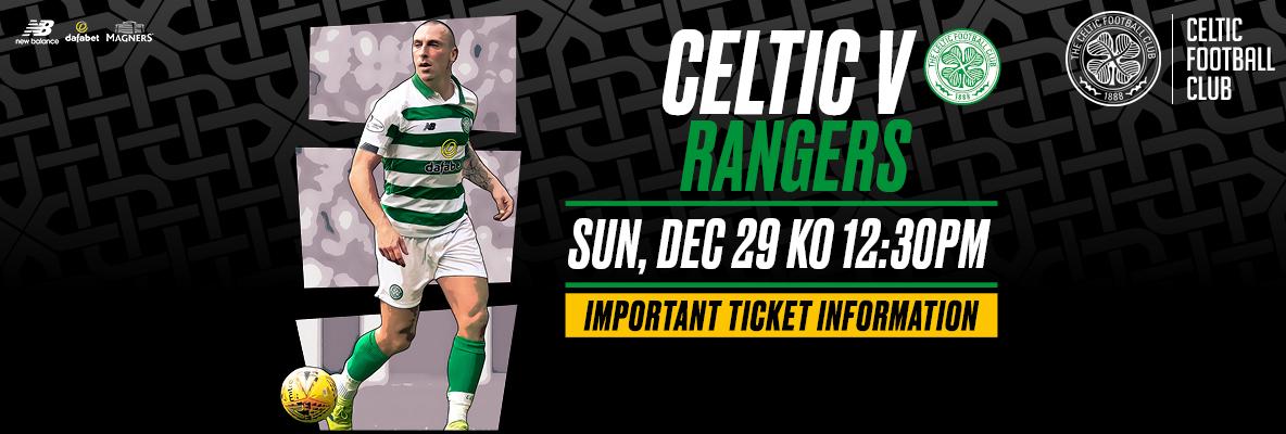 Celtic v Rangers tickets on sale now to eligible STH