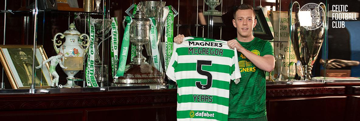 Celtic delighted as Callum McGregor signs new five-year deal