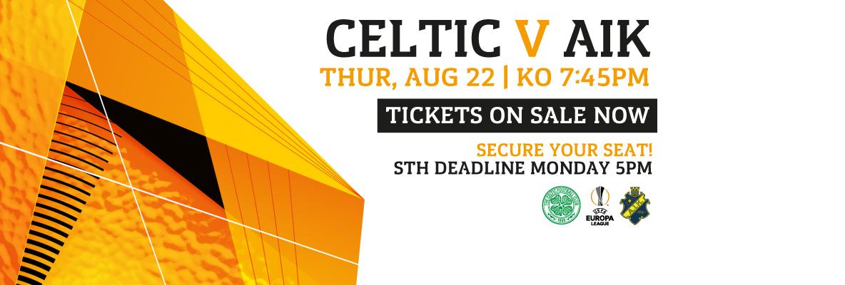 Deadline 5pm today - secure your seat for Europa League play-off