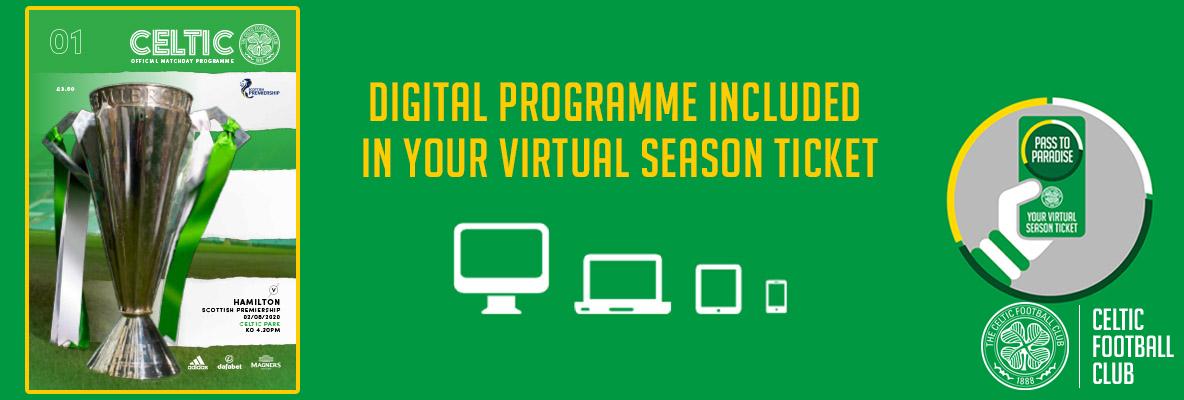 Digital programmes included in your virtual season ticket