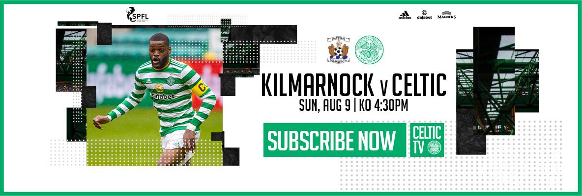 Kilmarnock v Celtic. Keep up with the champions on Celtic TV