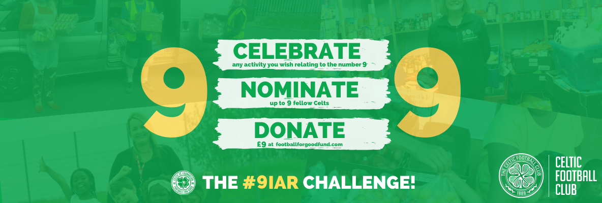 Join in on the 9-in-a-row challenge for the Football for Good Fund