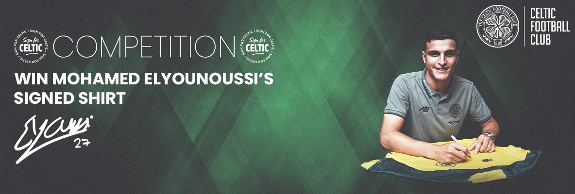Win Celtic shirt signed by Mohamed Elyounoussi
