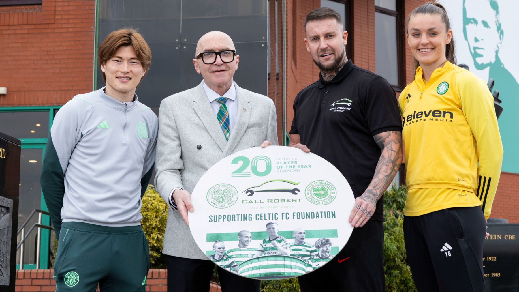 Call Robert boost to Celtic FC Foundation with support of 20th Player of the Year spectacular